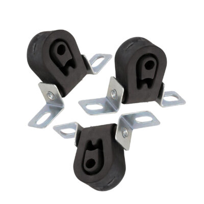 3x Auspuff Gummi, Auspuffhalter, VW Golf 3 Vento Cabrio Metall Hänger, Halterung
