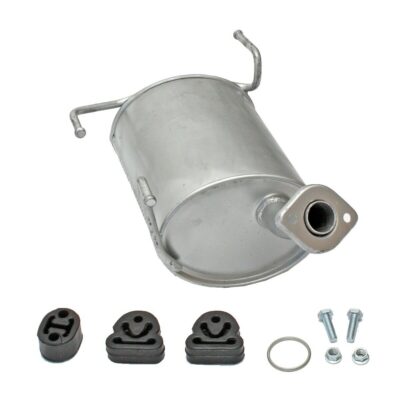 Auspuff Endschalldämpfer für Nissan Almera II Hatchback (N16) 1.5 1.8 + Anbaukit