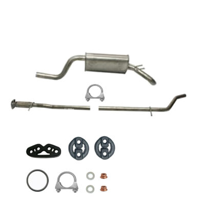 Komplette Auspuffanlage ab Kat Fiat Punto 2 II Typ 188 1.2 8V + Anbaukit