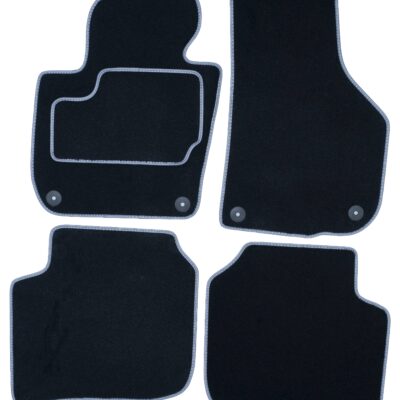 Velours Automatten Set, Fußmatten SKODA SUPERB 2 (Gepäck ohne Schienen) 08-15