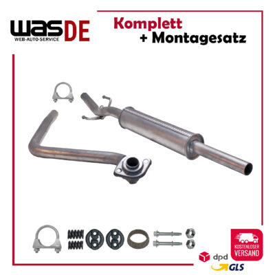 Mittelschalldämpfer Toyota Yaris 1.0 65 PS/68 PS, ab. Bj. 1999, Auspuff