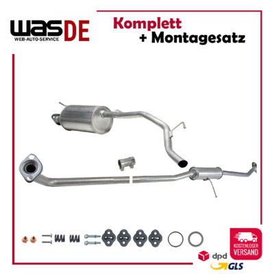 Auspuffanlage für DAEWOO Tico ab. Bj. 1993-2001 48 PS Auspuff