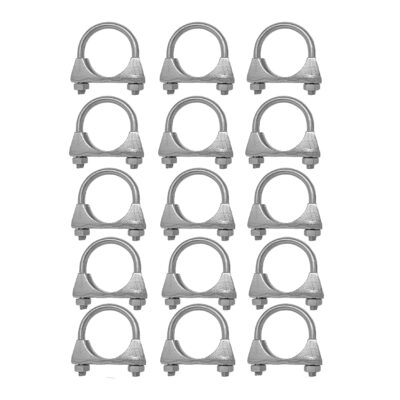 15 Stück Auspuffschelle für Abgasanlage, Bügelschelle, Montageschelle M8 Ø 60 mm