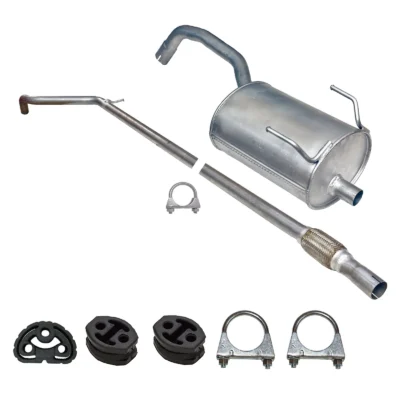 Fiat Panda 169 Auspuff Mittelrohr+Endtopf 1.1, 1.2 ab 2003