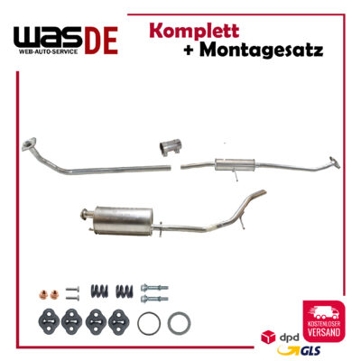 Auspuffanlage für DAEWOO Tico ab. Bj. 1993 48 PS Auspuff