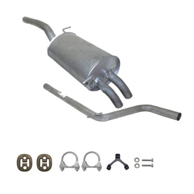Auspuff VW Caddy III 2005-2010 1.9TDi Endschalldämpfer + Mitterohr + Montagesatz