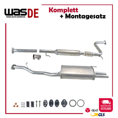 Auspuffanlage für Honda Accord Coupe 2.0i 2.2i 16V Coupe 1994-1998 Auspuff