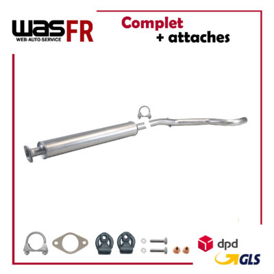 Mittelschalldämpfer für Fiat Punto III Grande Evo 1,4TJet 120 PS Auspuff