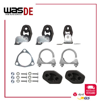 Montagesatz für Endschalldämpfer + Mittelschalldämpfer VW POLO 9N 1.2 ab. 2001-