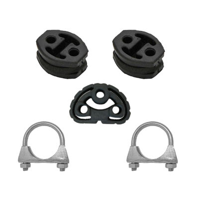 Montagesatz für Abgasanlage Fiat 500/Panda/Ford KA 1.2 Gummihalter, Klemme