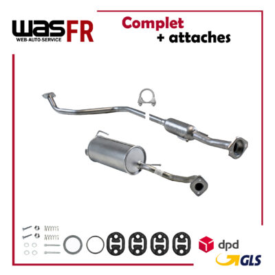 Auspuffanlage für Nissan Micra 1.2 ab. Bj. 2010- Mittel + Endschalldämpfer, Auspuff