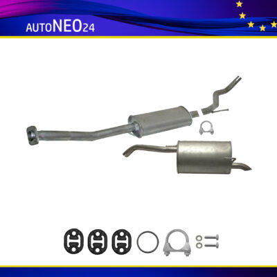 Komplette Auspuffanlage ab Kat für Nissan Micra III (K12) 1.2 1.4 16V Auspuff