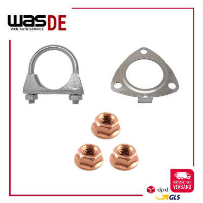 Montagesatz für Hosenrohr Opel Meriva A 1.6 16V 105 PS ab. Bj. 2005