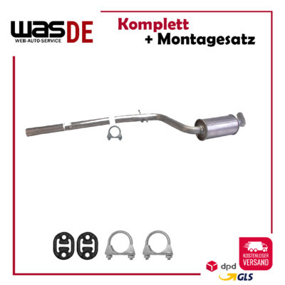 Mitteltopf Mittelschalldämpfer Seat Altea 1.6 Leon (1P1) 1.4 1.6 Auspuff