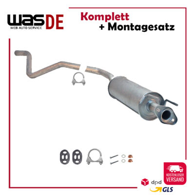 Mittelschalldämpfer für Opel Astra F Caravan T92 1.4/1.6/1.7/1.8./2.0. Auspuff