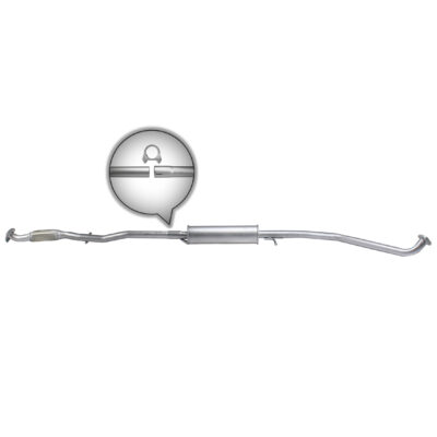 Tłumik środkowy CHEVROLET MATIZ | 19.055