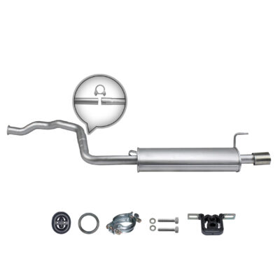 Auspuff für Audi 80/Audi 80 Avant 1.6/1.9/2.0, ab. 1991- Endschalldämpfer