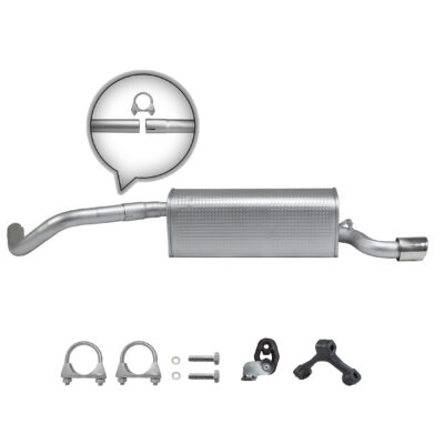 Endschalldämpfer für VW Polo 6R 1.2 TSI & AUDI A1 1.2 2010- ab.  2009- Auspuff