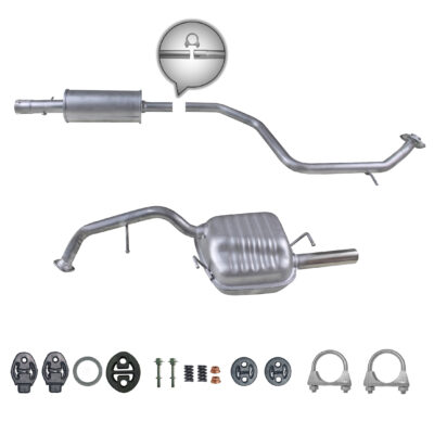 Komplette Auspuffanlage ab Kat Mazda 5 2.3 2261 ccm, 155 PS, Auspuff