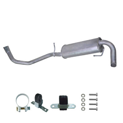 Endschalldämpfer Auspuff VW Lupo 6X 1.416V 1998-2005 Schrägheck Endtopf+Anbaukit