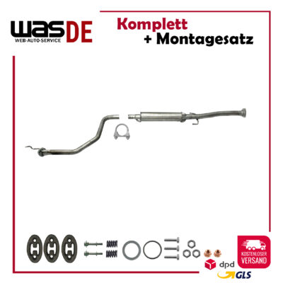 Auspuff Mittelschalldämpfer Honda Civic VI Aerodeck & Fastback 1.4 1.6 +Anbaukit