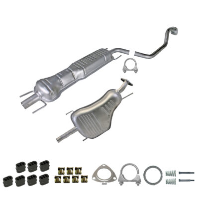 Anbausatz + Schalldämpferset für OPEL ZAFIRA A 1.6i 1.8i 2.2i Auspuff