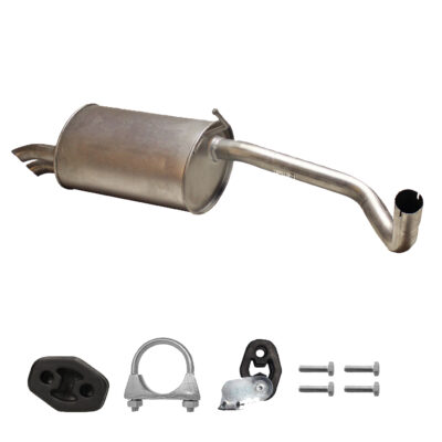 Auspuff Endschalldämpfer VW FOX 1.4 TDI 51 KW, BJ. 2005-2009 mit Montagesatz