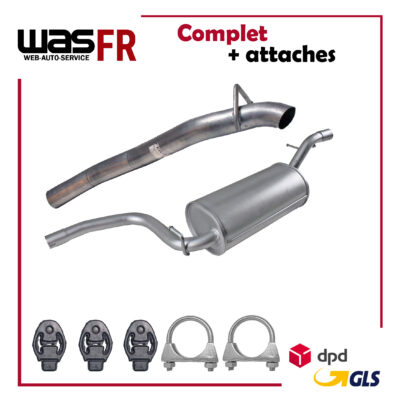 Abgasrohr + Mittelschalldämpfer für Ford Focus II 2004-2011 1.6 100 PS Auspuff