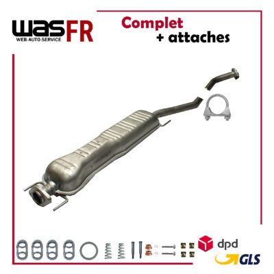 Auspuff Mittelschalldämpfer Opel Vectra B 1.8 2.0 2.2 16V & 2.5 2.6 V6 +Anbaukit