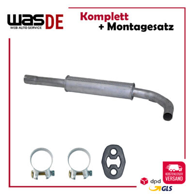 Mitteschalldämpfer VW Lupo 1.4i-16V ab. 1998- Schrägheck, Auspuff