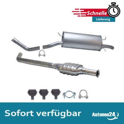 Auspuffanlage Renault Megane Scenic I 1.6 1.8 2.0 Auspuff mit Montagesatz