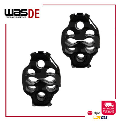 2 x AUSPUFF GUMMI HALTER Renault TWINGO III, Smart FORFOUR