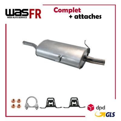 Endschalldämpfer für BMW 318i 1998-2002 118 PS Stufenheck coupe Auspuff