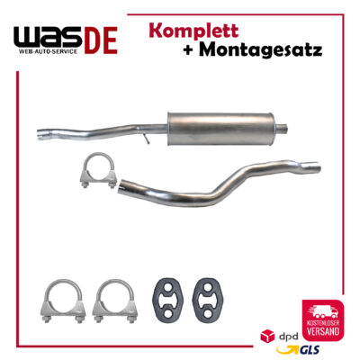 Mittelschalldämpfer für Ford Galaxy 1.9 TDi WGR/Seat Alhambra 1.9 TDi/2.0 TDi