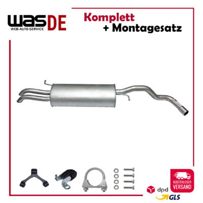 Auspuff Endschalldämpfer Skoda Octavia I 1.8-2.0 1996-2007 Endtopf Schalldämpfer