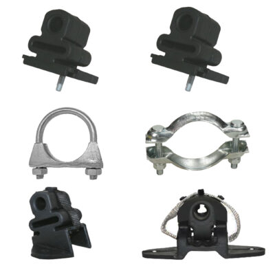 Montagesatz für Endschalldämpfer + Mittelschalldämpfer PEUGEOT 207 & Citroen C3