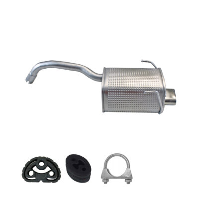 Endschalldämpfer + Montagesatz Auspuff Fiat 500 2007- & 500C & Panda 1.2i 69PS