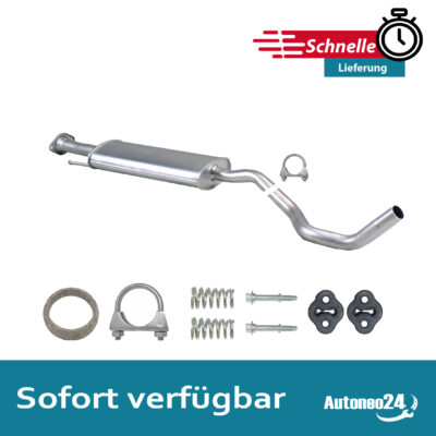 Mittelschalldämpfer für Nissan Note 1.6 110 KM 01/2006-04/2009 Auspuff