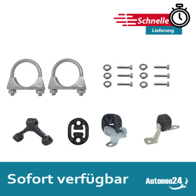 Montagesatz für Endschalldämpfer + Mittelschalldämpfer Audi A4 2.0 ab. Bj. 2000-