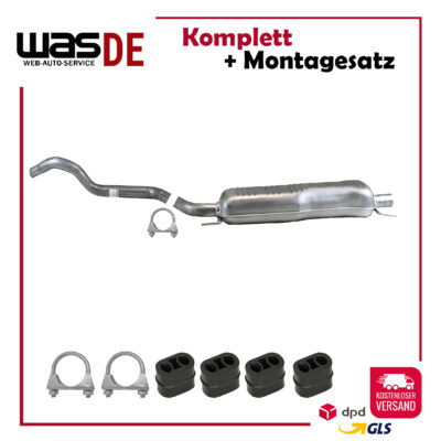 Mittelschalldämpfer für Opel Zafira A, B 1.6 & ab. 2003 Auspuff
