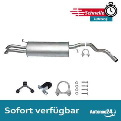 Auspuff Endschalldämpfer Skoda Octavia I 1.8-2.0 1996-2007 Endtopf Schalldämpfer