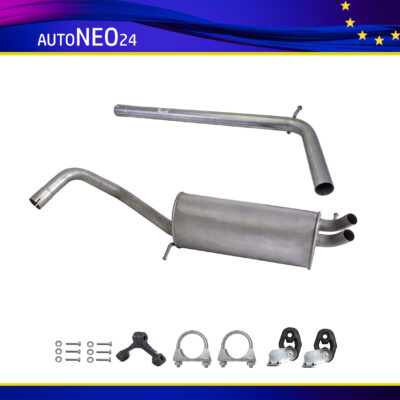 Auspuffanlage Auspuff VW Polo 1.4 TDI 2001-2009 Endschalldämpfer, Auspuffrohr