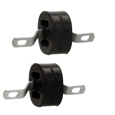 2x Auspuff Gummi Auspuffhalter Audi A4, A6, VW PASSAT Metall Hänger