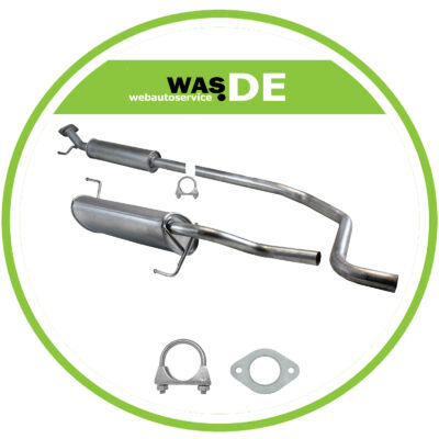 Auspuff für Chevrolet Aveo Schrägheck T300 1.2 1.4 ab Bj 2011 Mitteltopf Endtopf