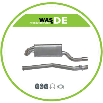 Auspuff Mercedes Benz C-Klasse (W203 S203) C 200-220 Endschalldämpfer Montagesat