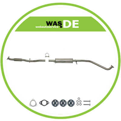 Auspuff Mittelschalldämpfer Chevrolet Matiz (M200, M250) 0.8 & 1.0 + Montagesatz