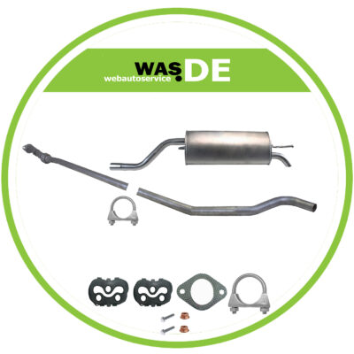 Auspuff Fiat Grande Punto 1,4  2005-2019 Endschalldämpfer + Rohr + Montagesatz