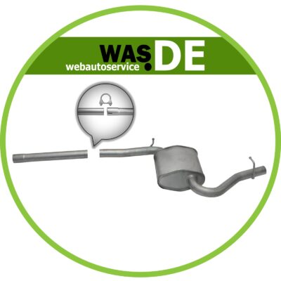 Auspuff Mittelschalldämpfer Audi A4 & A4 Avant 2.0 ab. Bj. 2000