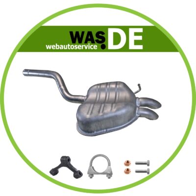 silencieux arrière Skoda Octavia II 1.9/2.0 TDi