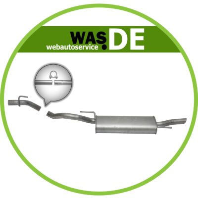 Auspuff Endtopf VW Golf III 1.4 1.6 1.8 & Golf III, IV Cabriolet 1.8